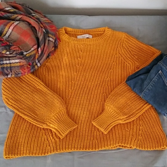 LOFT Sweaters - LOFT Mustard Yellow Sweater